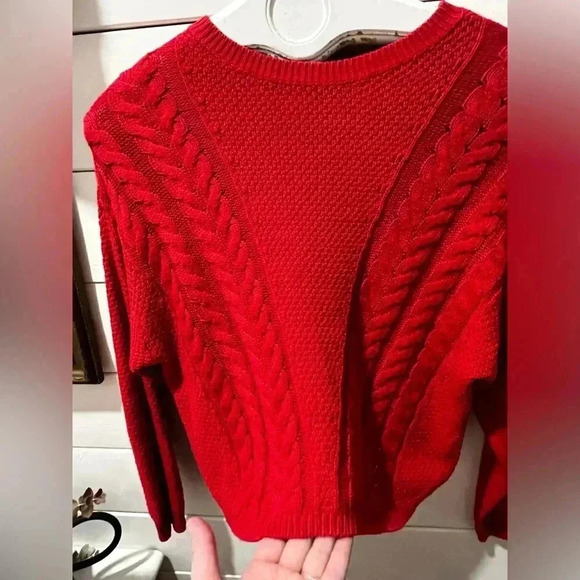 ONLY Red cotton  crop knit size S - Picture 7 of 8